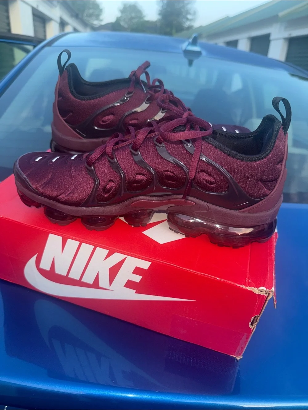 Nike Burgundy/Black VaporMax Style Sneakers